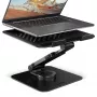 Laptopstandaard AXAGON STND-LRB — aluminium, 360°-draaiing, voor 10 inch–17,3 inch, instelbare hoogte tot 26 cm, helling 0–180°, zwart