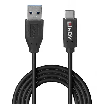 Lindy 36970 USB-kabel USB 3.2 Gen 2 (3.1 Gen 2) 0,5 m USB A USB C Zwart