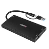 Lindy 43430 Videokabel-adapter 0,11 m USB Type-C 2 x HDMI zwart