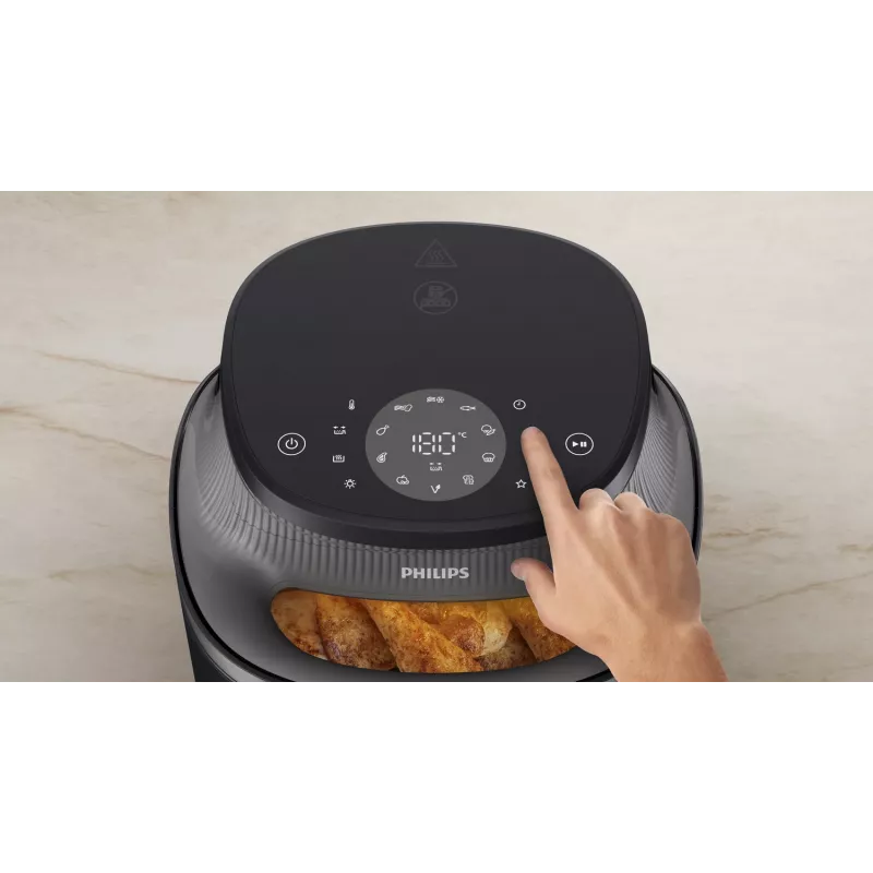 Heteluchtfriteuse Philips 3000 Serie NA330/00 — 6,2 l, 1700 W, touch-led, zwart