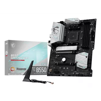 Moederbord MSI B550 GAMING WIFI ATX — AMD B550, Socket AM4, DDR4, 4 DIMM, 128 GB, Wi-Fi 5, Gigabit LAN
