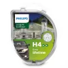 Philips LongLife EcoVision 12342LLECOS2 langere levensduur, 60 W, 12 V, H4, 3100 K, 2 stuks