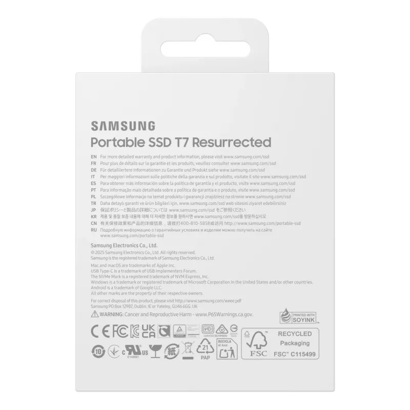 Samsung MU-PD1T0G/WW externe solid-state-drive 1 TB USB Type-C 3.2 Gen 2 (3.1 Gen 2) zilver
