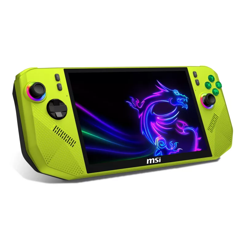 MSI CLAW A8 BZ2EM-048NL draagbare spelconsole 20,3 cm (8 inch) 1 TB touchscreen Wi-Fi groen