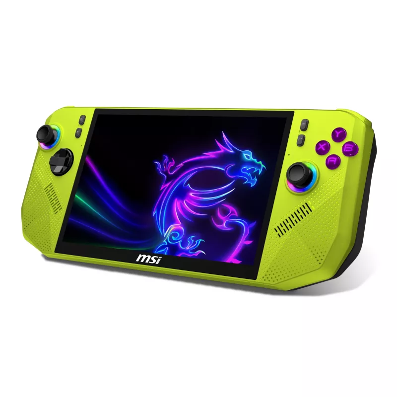 MSI CLAW A8 BZ2EM-048NL draagbare spelconsole 20,3 cm (8 inch) 1 TB touchscreen Wi-Fi groen