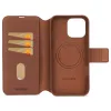 Wallet Case Decoded iPhone 16 Pro Max bruin 3 vakken voor kaarten