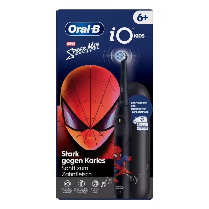 Oral-B iO Kids Spiderman elektrische kindertandenborstel zwart
