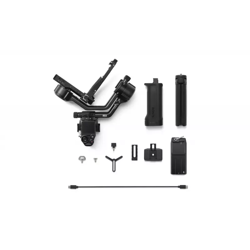 Camerastabilisator DJI RS 5 — aluminium, zwart, 30 u gebruikstijd, 1,46 kg