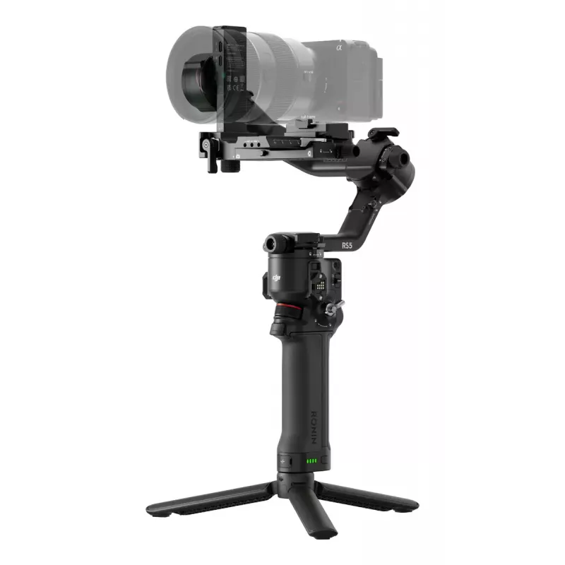 Camerastabilisator DJI RS 5 — aluminium, zwart, 30 u gebruikstijd, 1,46 kg
