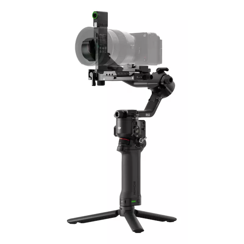 Camerastabilisator DJI RS 5 — aluminium, zwart, 30 u gebruikstijd, 1,46 kg