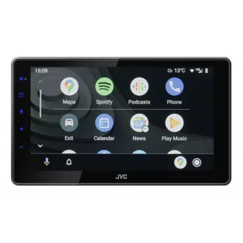 2-DIN JVC KW-M795DBW auto-multimedia-receiver, 9 inch capacitief touchscreen, 200W, Wi-Fi dualband, Bluetooth, DAB+/FM/AM