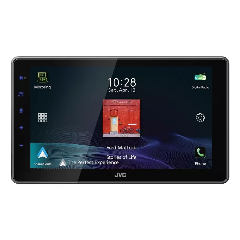 JVC KW-Z900DBW 9 inch 1-DIN autoradio, DAB, Bluetooth, WiFi, CarPlay/Android Auto