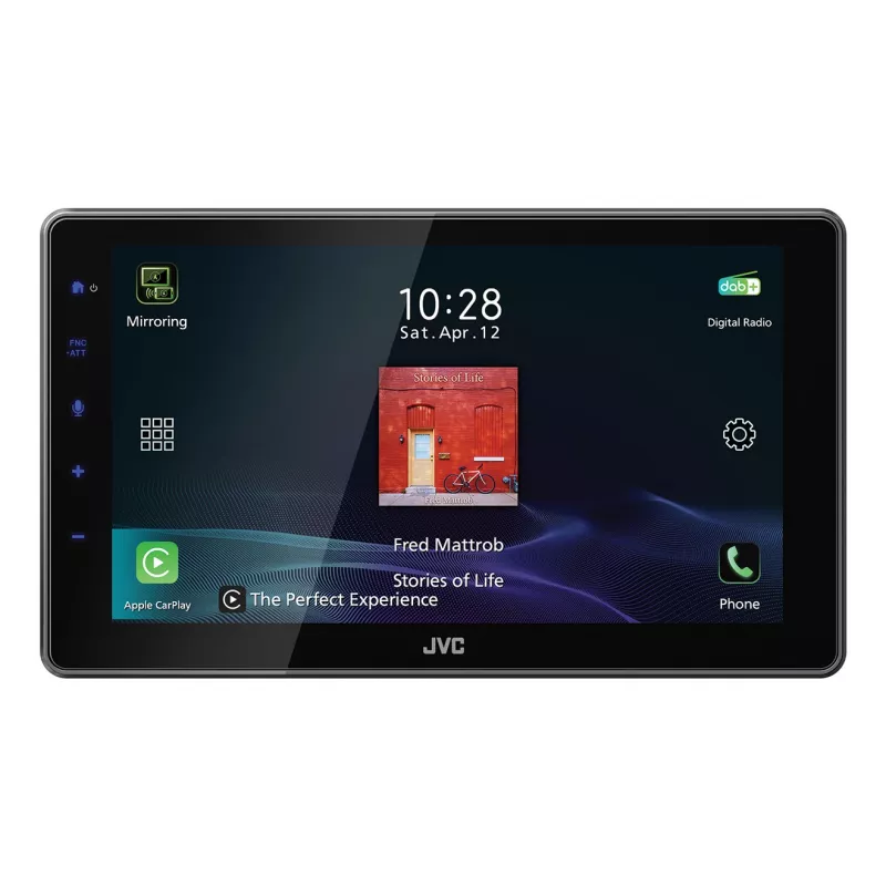 JVC KW-Z900DBW 9 inch 1-DIN autoradio, DAB, Bluetooth, WiFi, CarPlay/Android Auto