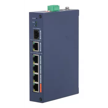 Managed Hardened Switch DAHUA CHS4106-4ET-60 — 6-poorts, 4x PoE 10/100, L2, 4,8 Gbit/s, 8000 MAC