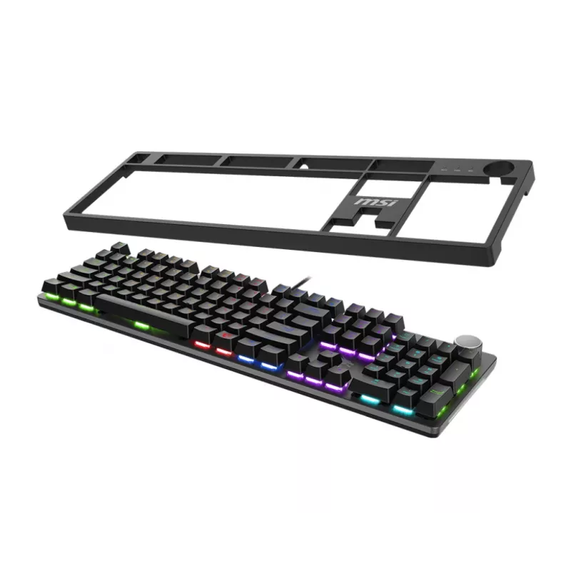 MSI FORGE GK320 RED toetsenbord gaming USB QWERTY US International zwart