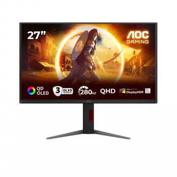 AOC G4 Q27G4ZD computermonitor 68,6 cm (27 inch) 2560 x 1440 pixel Quad HD QD-OLED zwart, rood