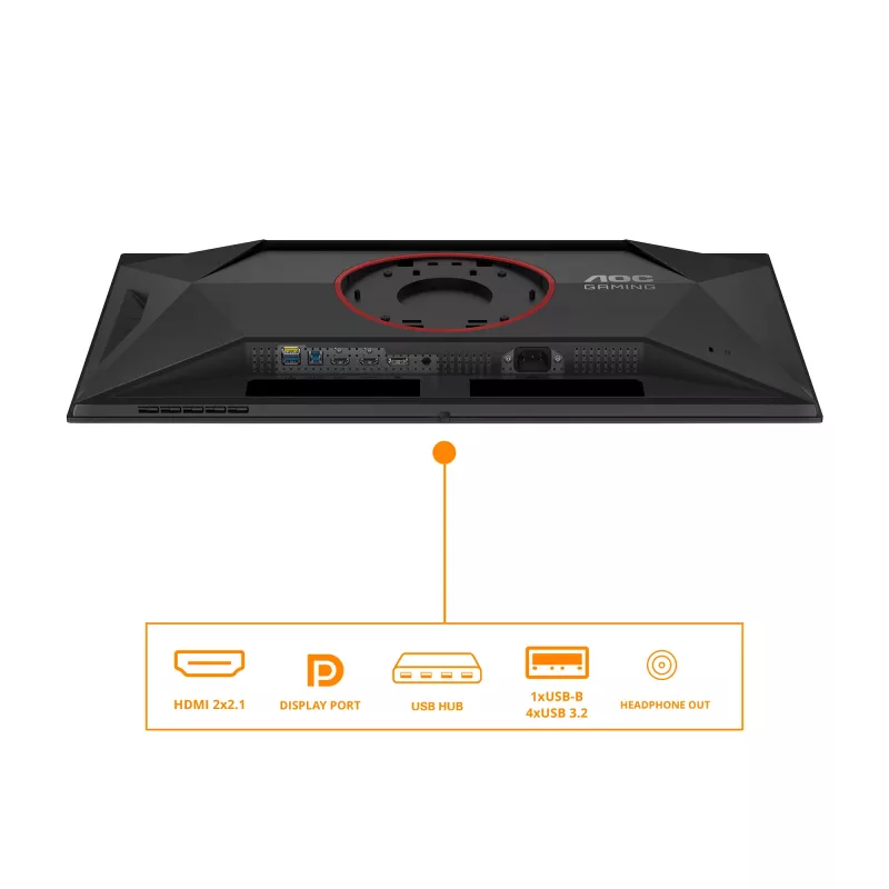 AOC G4 Q27G4ZD computermonitor 68,6 cm (27 inch) 2560 x 1440 pixel Quad HD QD-OLED zwart, rood