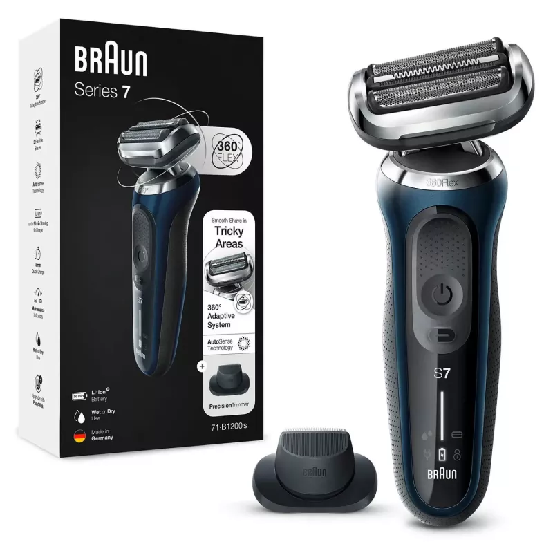 Braun Series 7 71-B1200s foliescheerapparaat trimmer blauw