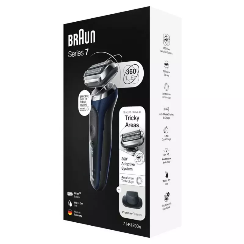 Braun Series 7 71-B1200s foliescheerapparaat trimmer blauw