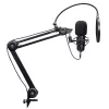 Podcast-microfoon TRUST GXT 270 Emita II+ — condensator-USB, bedraad, metalen behuizing, zwart, 2,5 m kabel