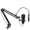 Podcast-microfoon TRUST GXT 270 Emita II+ — condensator-USB, bedraad, metalen behuizing, zwart, 2,5 m kabel