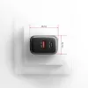 Wandlader AXAGON ACU-PQ67D, 67W, USB-C PD3.0 + USB-A QC4+, 2 uitgangen, LCD-display, 100–240V