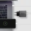 Wandlader AXAGON ACU-PQ67D, 67W, USB-C PD3.0 + USB-A QC4+, 2 uitgangen, LCD-display, 100–240V