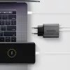 Voeding AXAGON ACU-PQ67, 67W, PD3.0 + QC4+, 1x USB-C + 1x USB-A, 100–240V, grijs/zwart