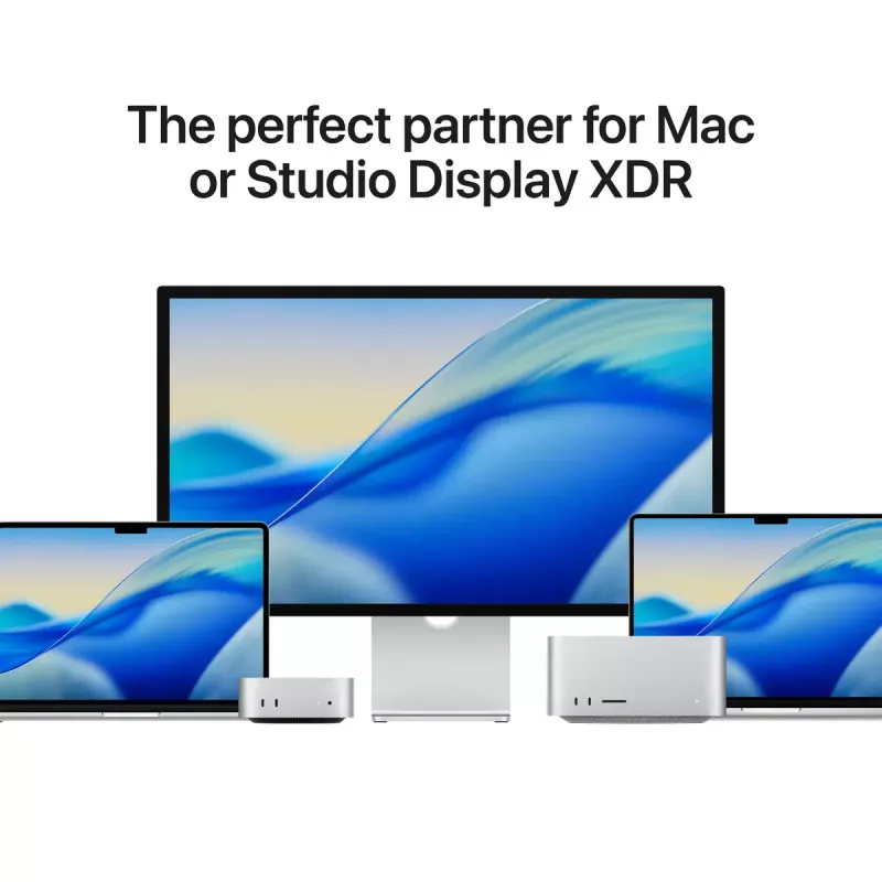 Monitor Apple Studio Display 27 inch 5K (5120×2880) LED, standaardglas, VESA-houder, zilver