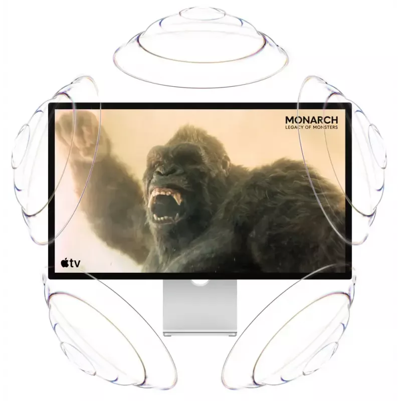 Monitor Apple Studio Display 27 inch 5K (5120×2880) LED, standaardglas, VESA-houder, zilver