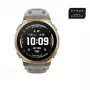 Smartwatch Amazfit T-rex 3 Pro 44 mm, 1,32 inch AMOLED 466×466, 16 GB, 64 MB RAM, GPS, Wi-Fi, waterdicht tot 45 m, gouden behuizing, grijs siliconenbandje