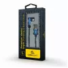 USB 2.0 datakabel Gembird CC-USB2J-AMLML-1M-BL — USB A naar Micro-USB B/Lightning, 1 m, blauw/zwart