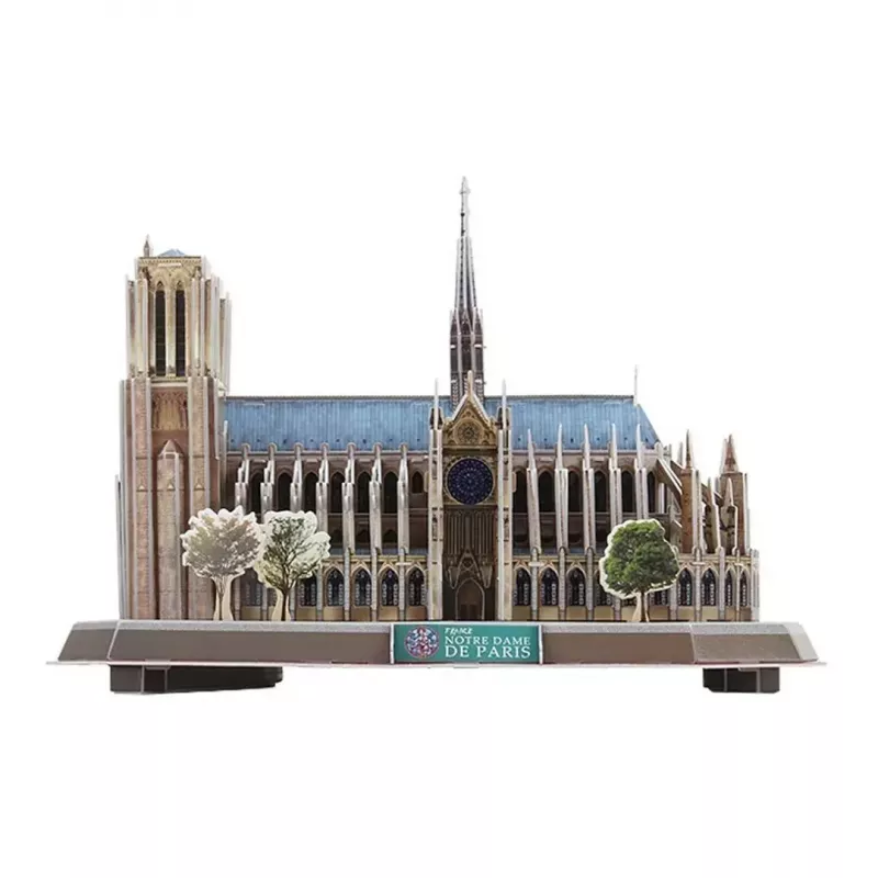 3D-puzzel CubicFun Notre Dame (licht) — model DA-20509, lichtgevende uitgave