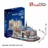3D-puzzel CubicFun Notre Dame (licht) — model DA-20509, lichtgevende uitgave