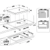 Whirlpool AKT 625/WH zwart, wit inbouw 60 cm gas 4 zone(s)