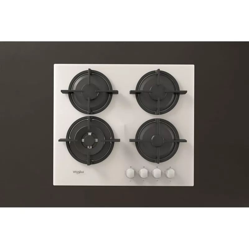 Whirlpool AKT 625/WH zwart, wit inbouw 60 cm gas 4 zone(s)