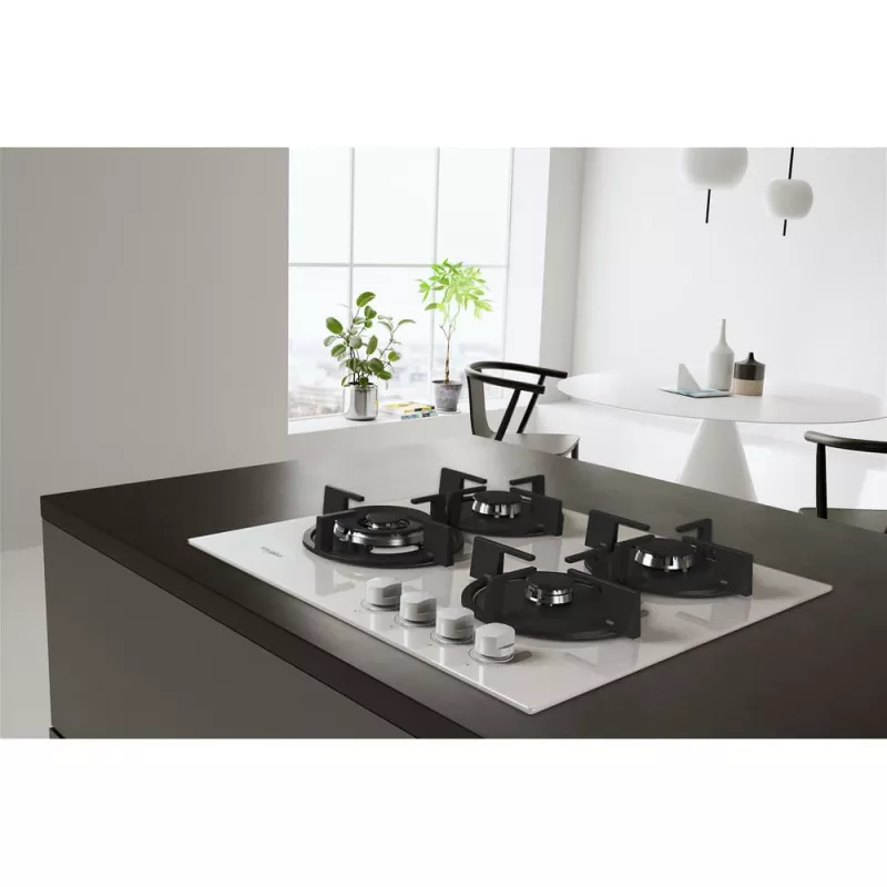 Whirlpool AKT 625/WH zwart, wit inbouw 60 cm gas 4 zone(s)