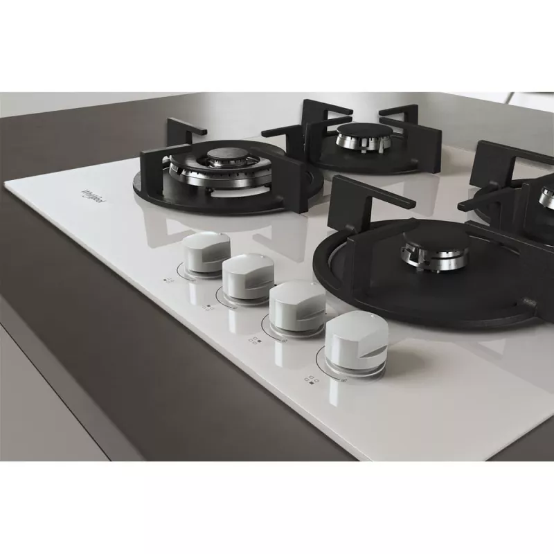 Whirlpool AKT 625/WH zwart, wit inbouw 60 cm gas 4 zone(s)