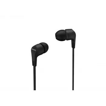 Bekabelde in-ear-headset Philips TAE1105BK/00 — zwart, intraauraal, 1,2 m kabel, 14,7 g