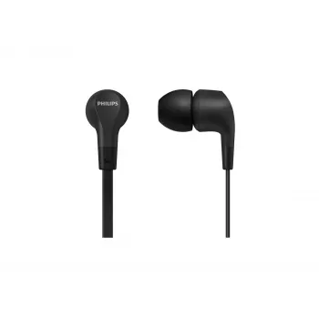 Bekabelde in-ear-headset Philips TAE1105BK/00 — zwart, intraauraal, 1,2 m kabel, 14,7 g