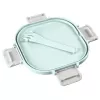 Hama 00181585 lunchbox broodtrommel 1,7 l polypropyleen (PP), silicone grijs, lichtblauw 1 stk.