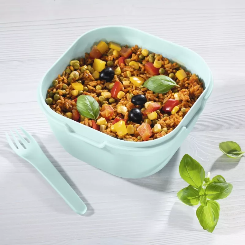 Hama 00181585 lunchbox broodtrommel 1,7 l polypropyleen (PP), silicone grijs, lichtblauw 1 stk.