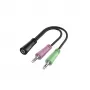 Hama 00200351 audiokabel 0,15 m 3,5 mm TRS 2 x 3,5 mm zwart