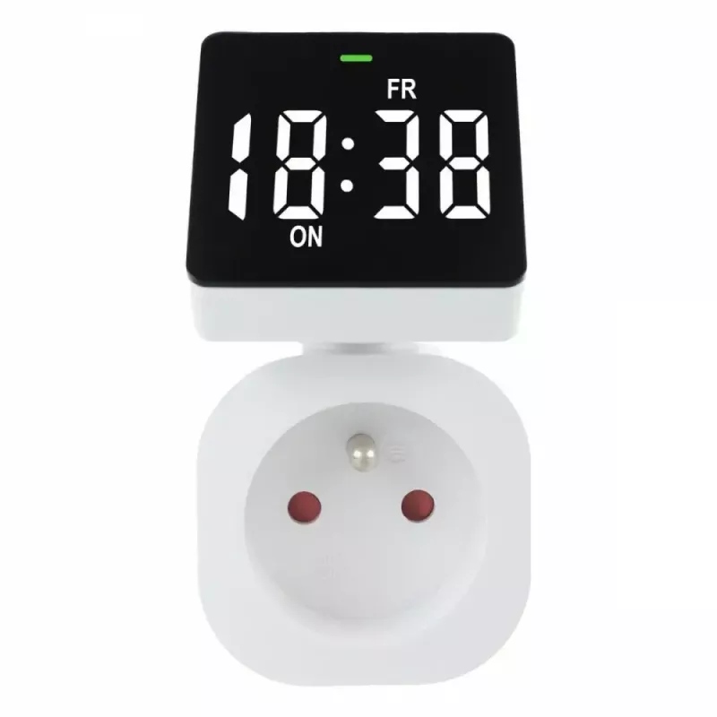 Digitale tijdschakelaar GreenBlue GB610E, max. belasting 16A, IP20, programmeerbare aan-/uitcycli
