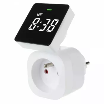 Digitale tijdschakelaar GreenBlue GB610E, max. belasting 16A, IP20, programmeerbare aan-/uitcycli