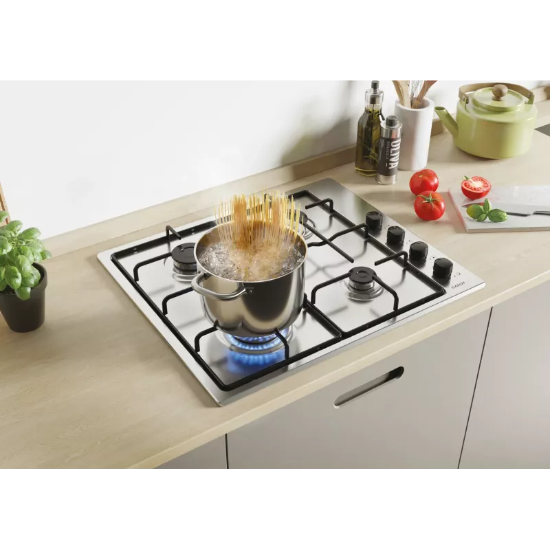 Candy Smart CHW6LBX/4U roestvrijstaal inbouw 60 cm gas 4 zone(s)
