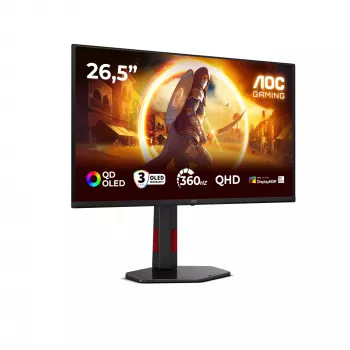 AOC G4 Q27G4SDR computermonitor 67,3 cm (26,5 inch) 2560 x 1440 pixel Quad HD QD-OLED zwart, rood