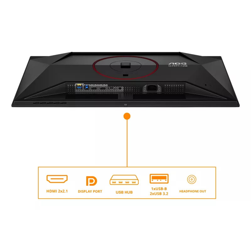 AOC G4 Q27G4SDR computermonitor 67,3 cm (26,5 inch) 2560 x 1440 pixel Quad HD QD-OLED zwart, rood