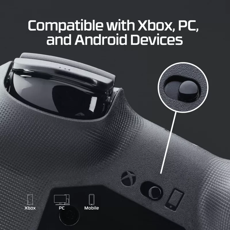 HyperX Clutch Tanto Mini WD Gaming Controller, joystick, Xbox, Xbox One, bedraad, USB, zwart, 2,95 m