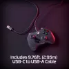 HyperX Clutch Tanto Mini WD Gaming Controller, joystick, Xbox, Xbox One, bedraad, USB, zwart, 2,95 m